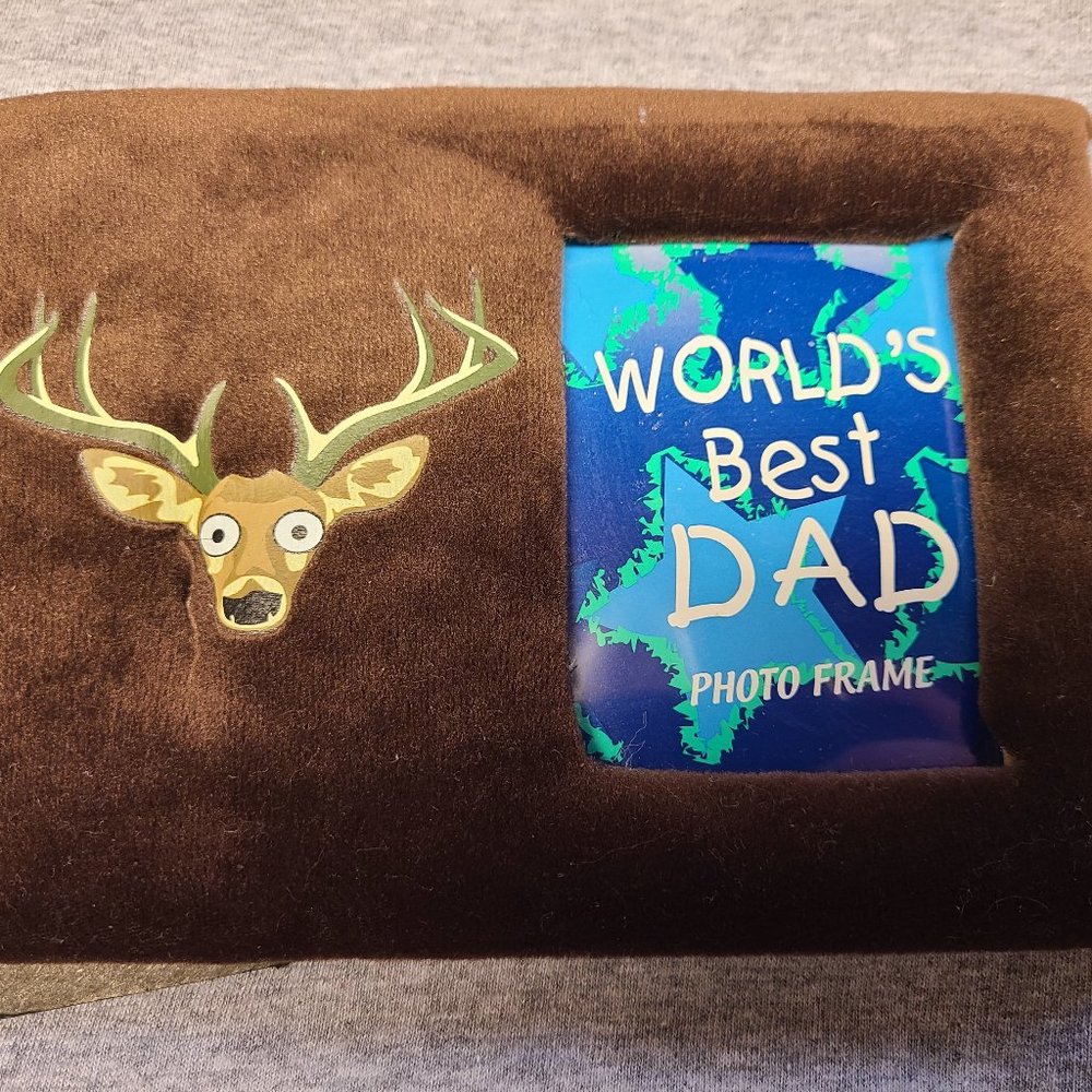 World's Best Dad padded photo frame